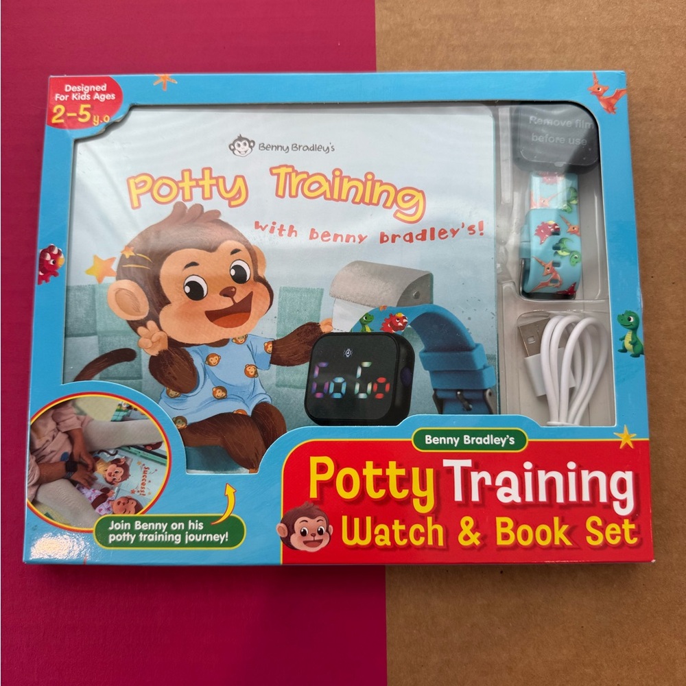 Potty Training Watch & Book Set - Blue